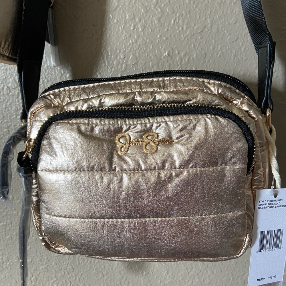 JESSICA SIMPSON Portia Shimmering Crossbody Bag - Picture 6 of 9